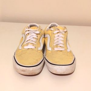 Pale yellow Vans